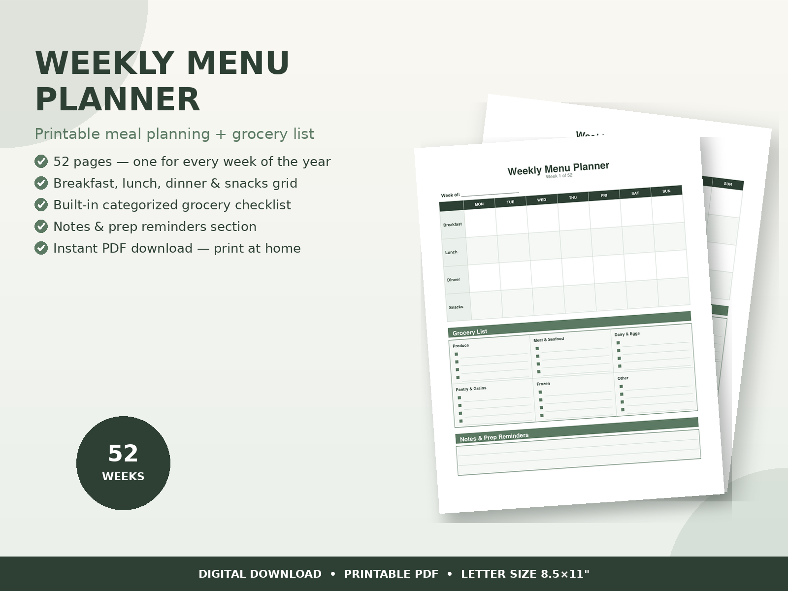Easy Family Meal Planner
